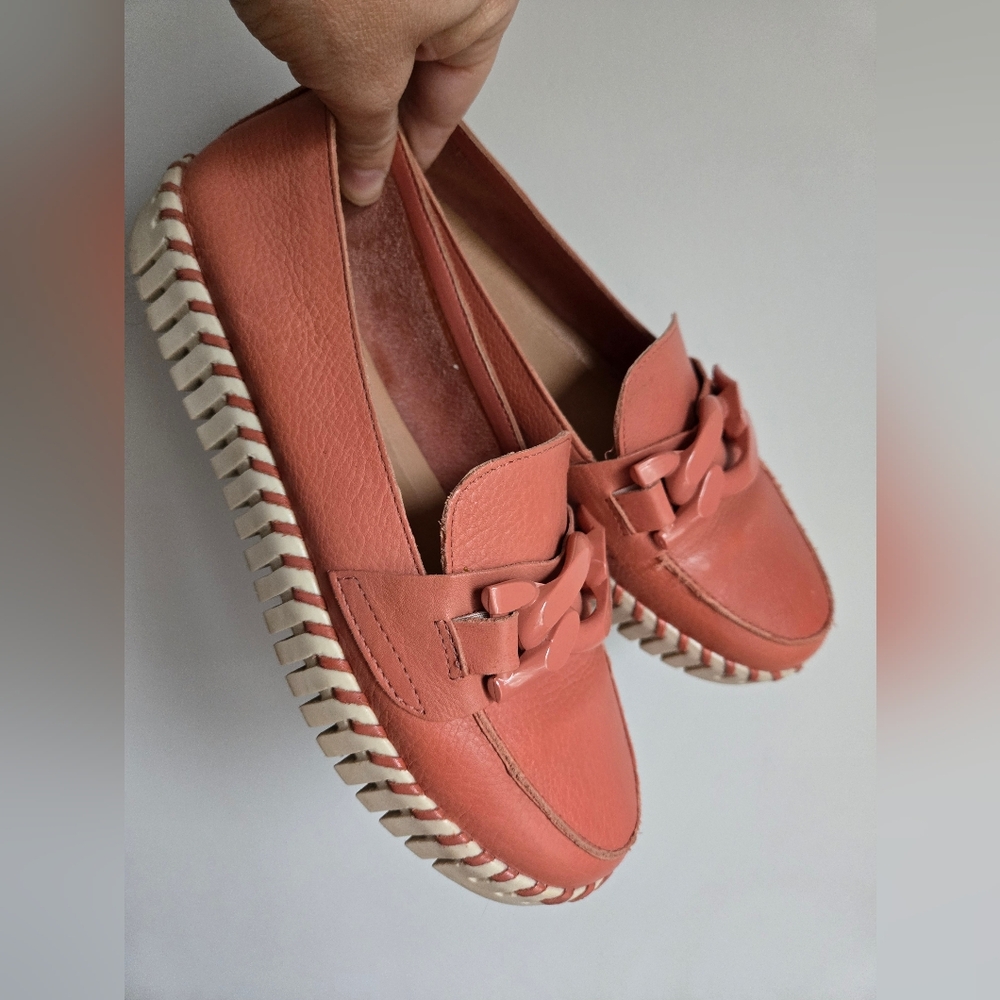 BOTTERO COMFORT Salmon Leather  Loafers